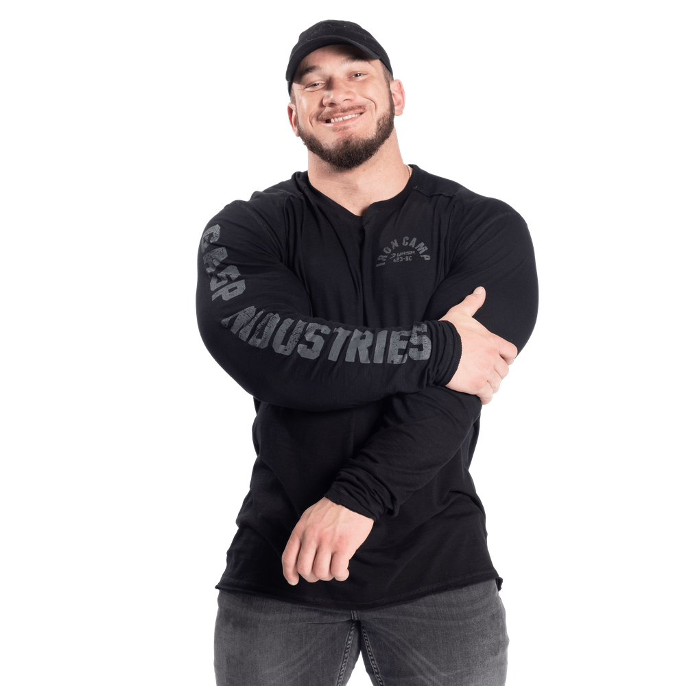 Throwback long sleeve tee - Black - imagem 6