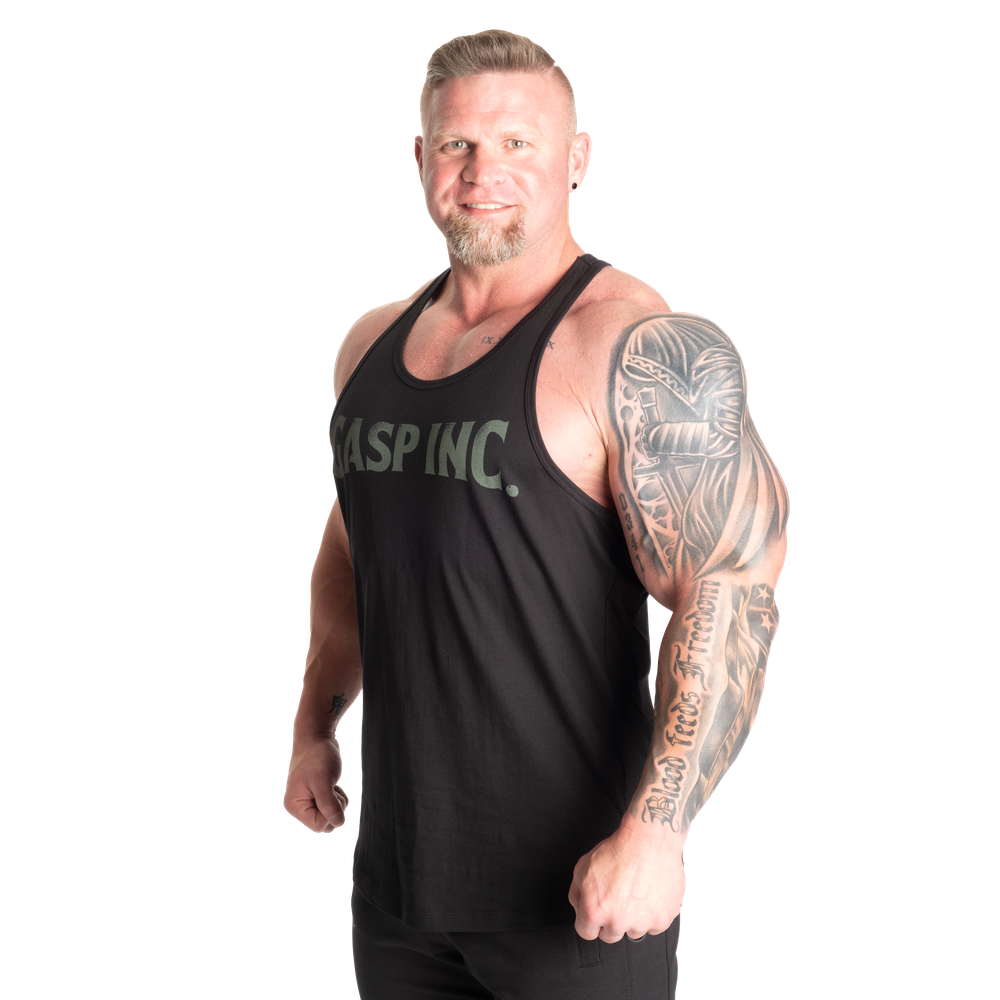 Gasp Essential T-Back - Black/Green - imagem 2