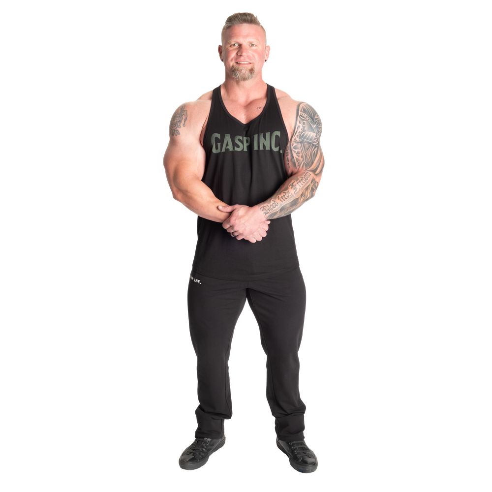 Gasp Essential T-Back - Black/Green - imagem 6