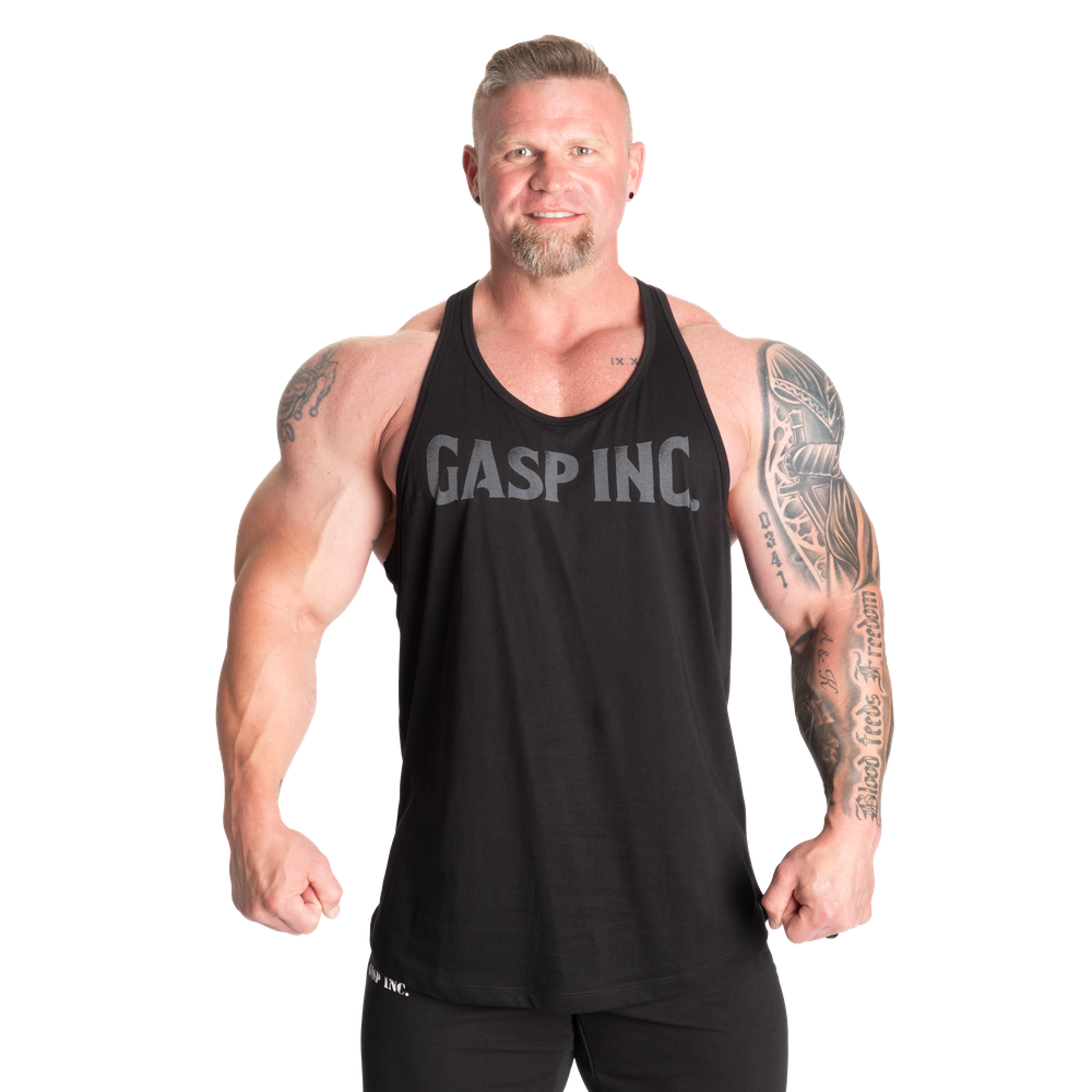 Gasp Essential T-Back - Black/Grey - imagem 1