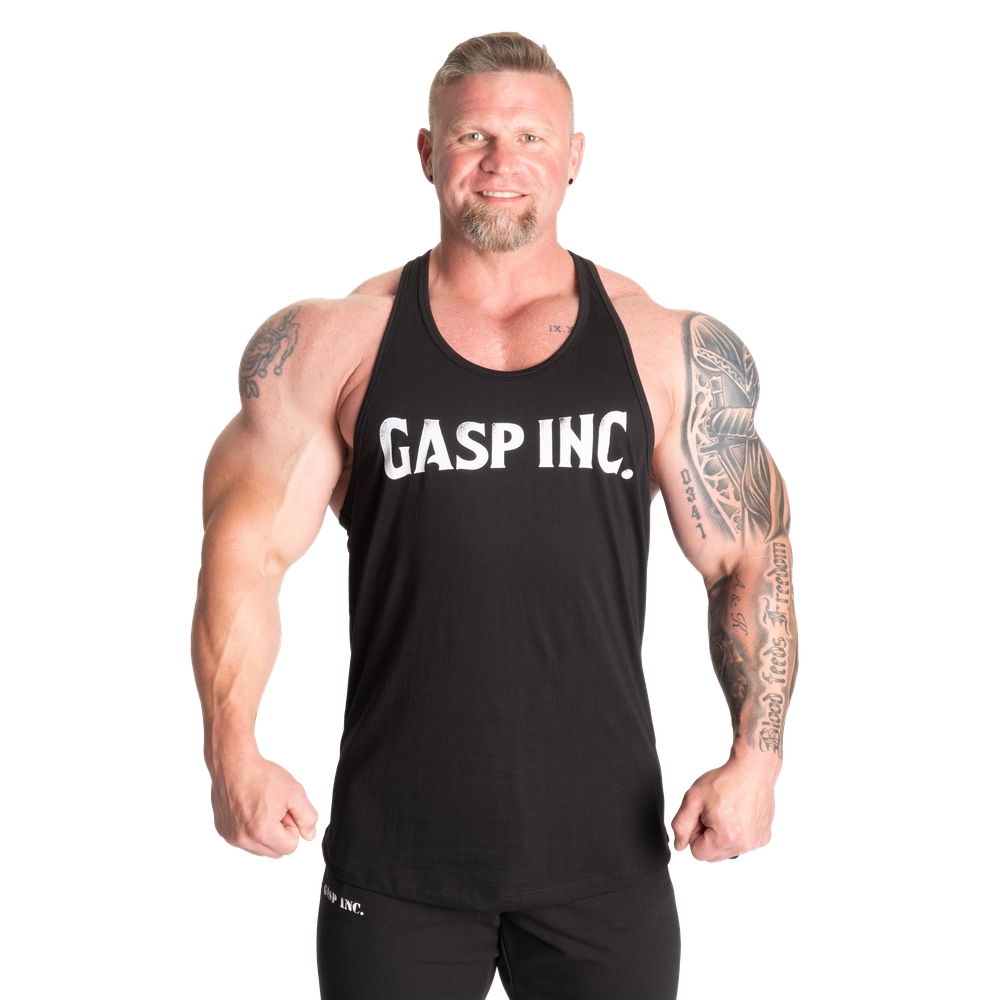 Gasp Essential T-Back - Black/White - imagem 1