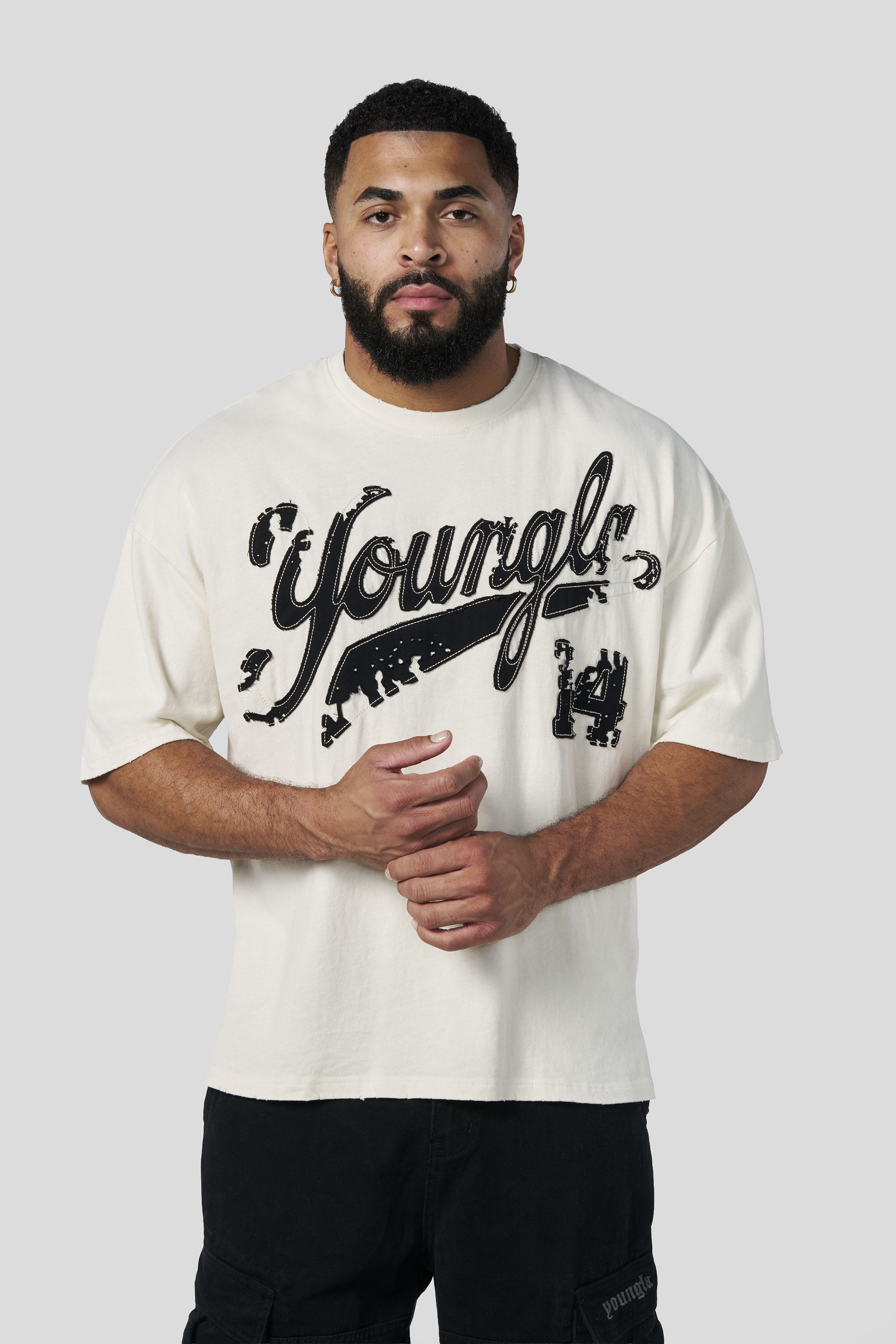 4182 - Distressed Script Tees — imagem 8