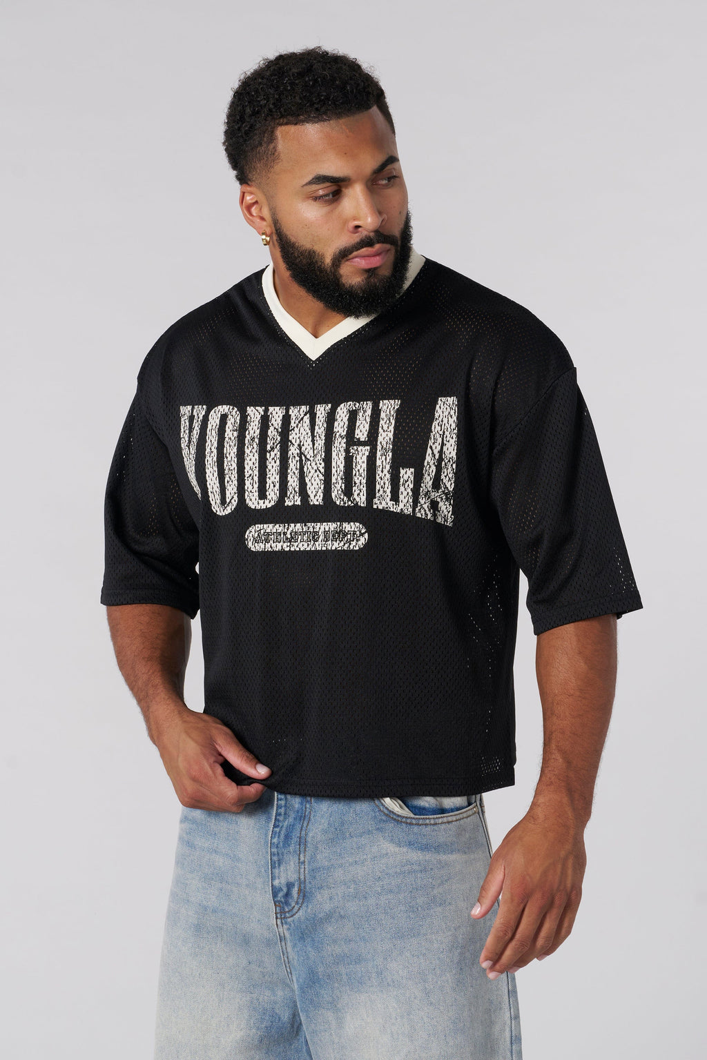 4187 - Varsity Football Cropped Jersey — imagem 1
