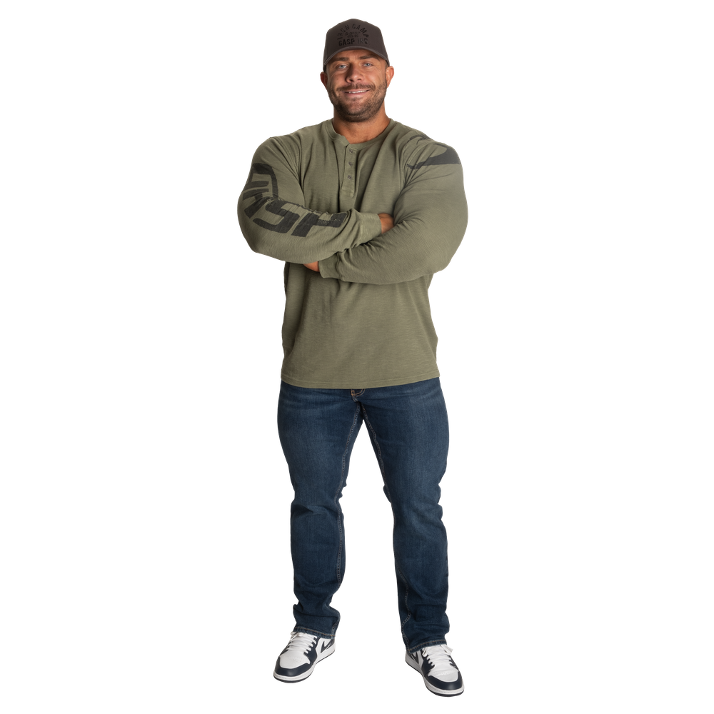 Thermal Henley - Washed Green - imagem 7