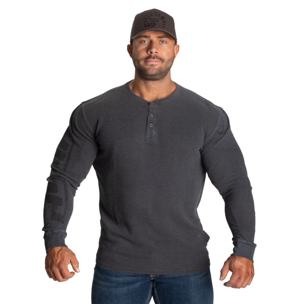 Thermal Henley - Washed Anthracite - imagem 1