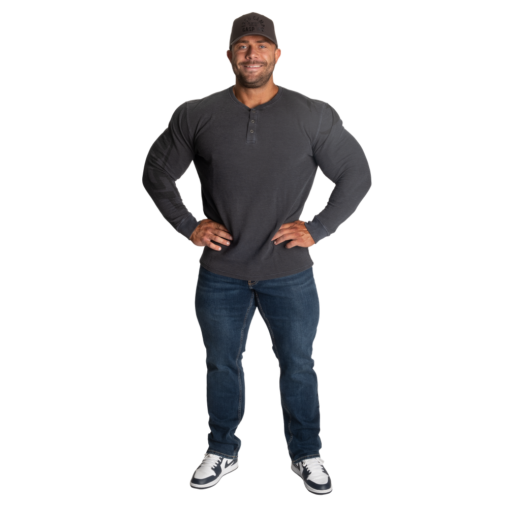 Thermal Henley - Washed Anthracite - imagem 6