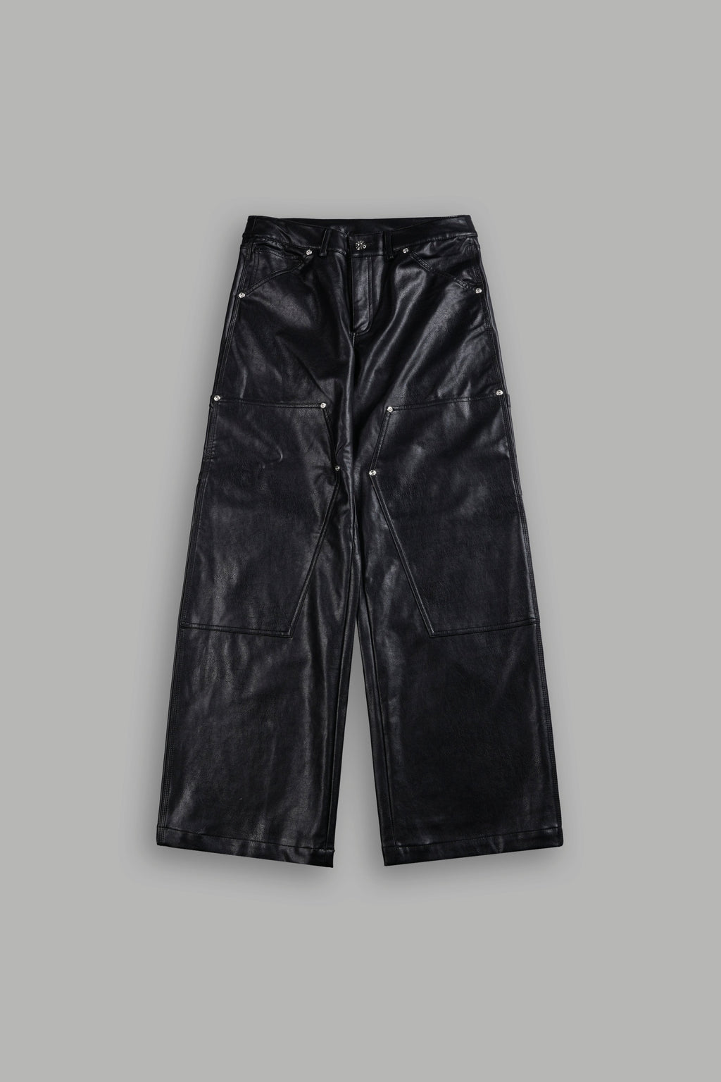 Wolf Chopper Ryder Faux Leather Pants in Black - imagem 3