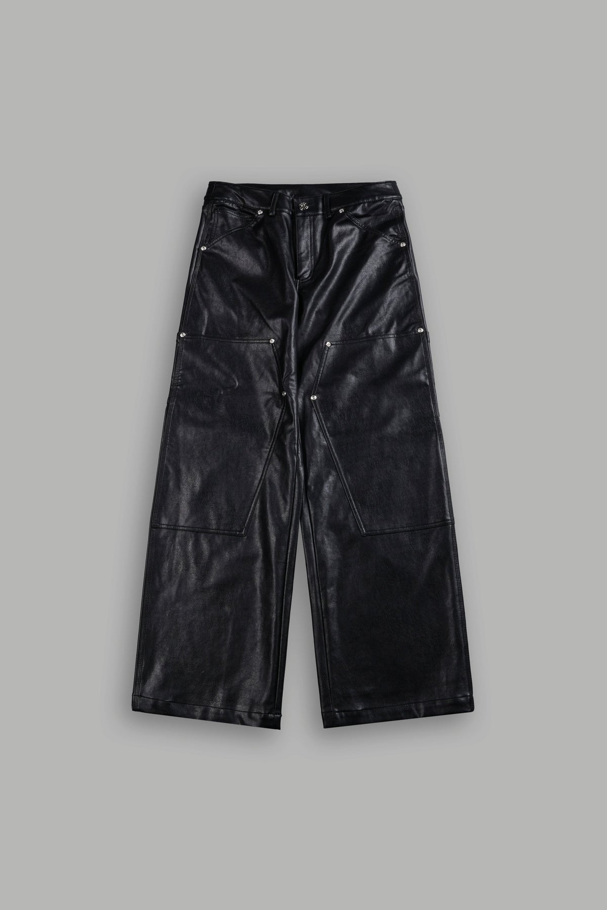 Wolf Chopper Ryder Faux Leather Pants in Black - imagem 3