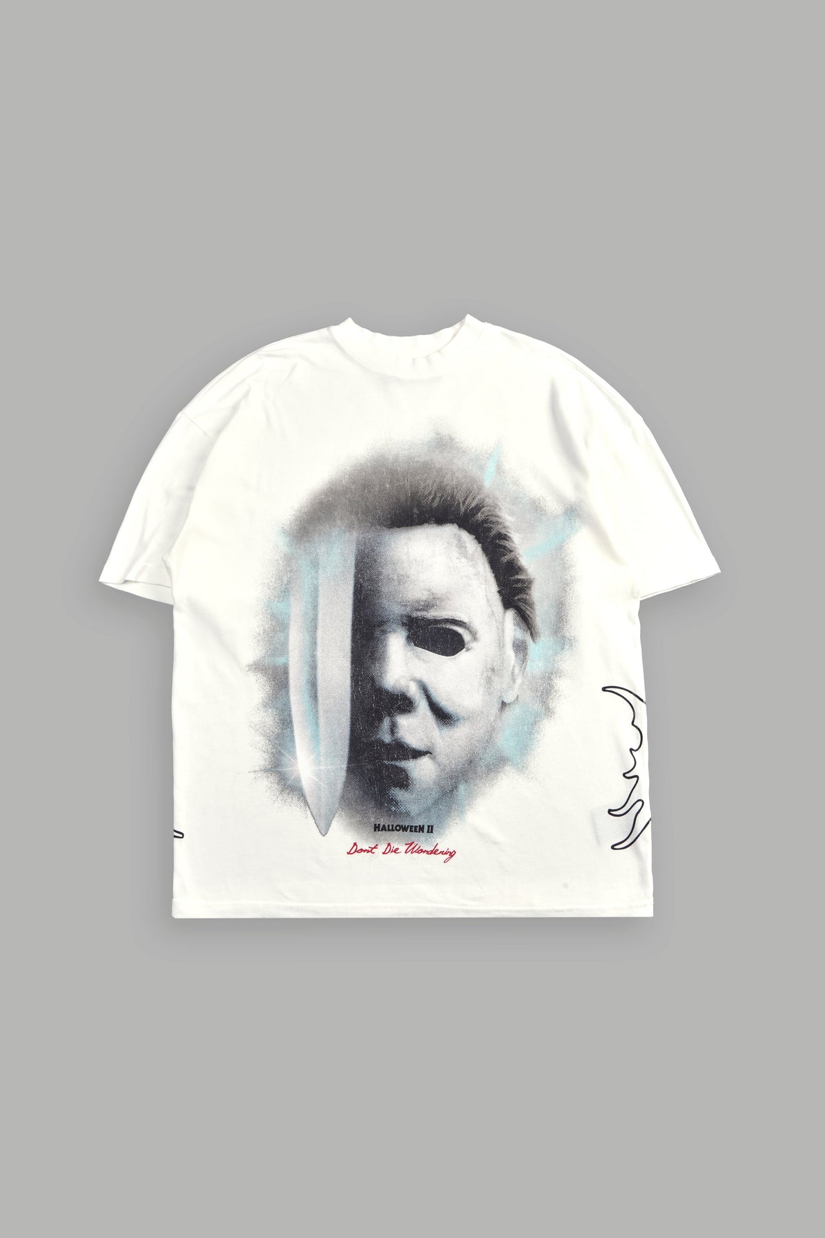 Night Blade Premium Oversized Tee In Cream