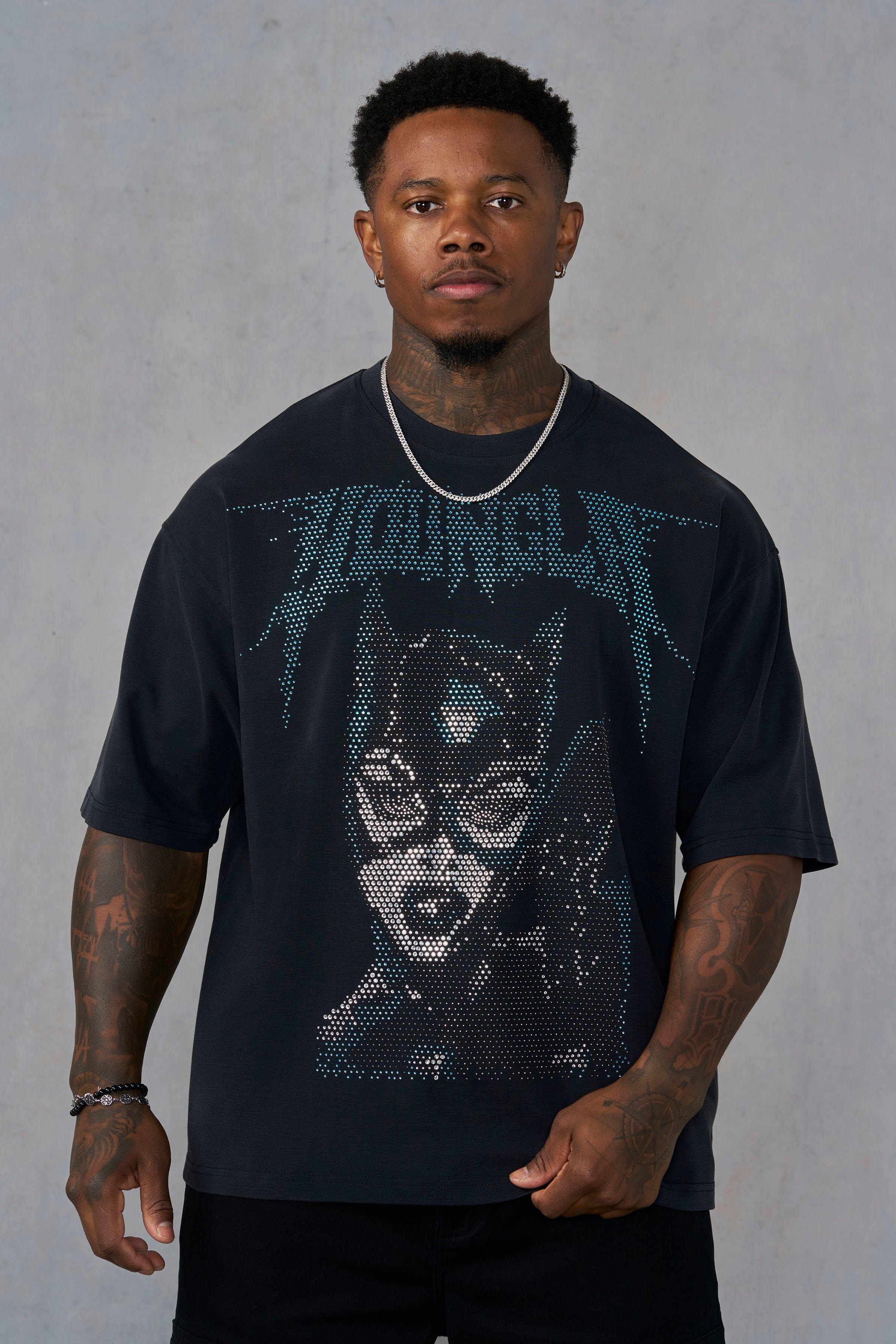 4257 - Batman Rhinestone Tees — imagem 8