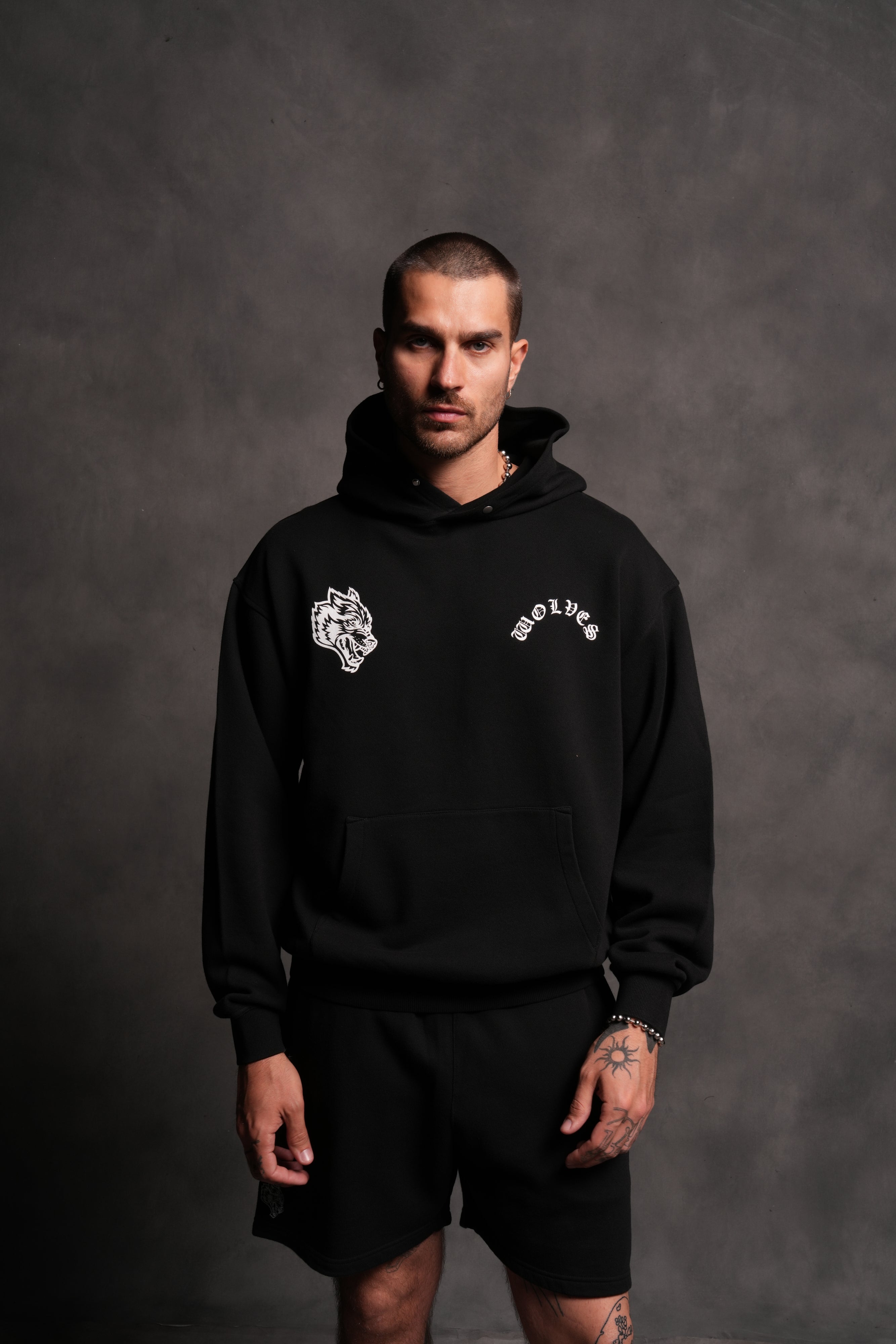 Wolf Chopper FRVR "Pierce" Hoodie in Black