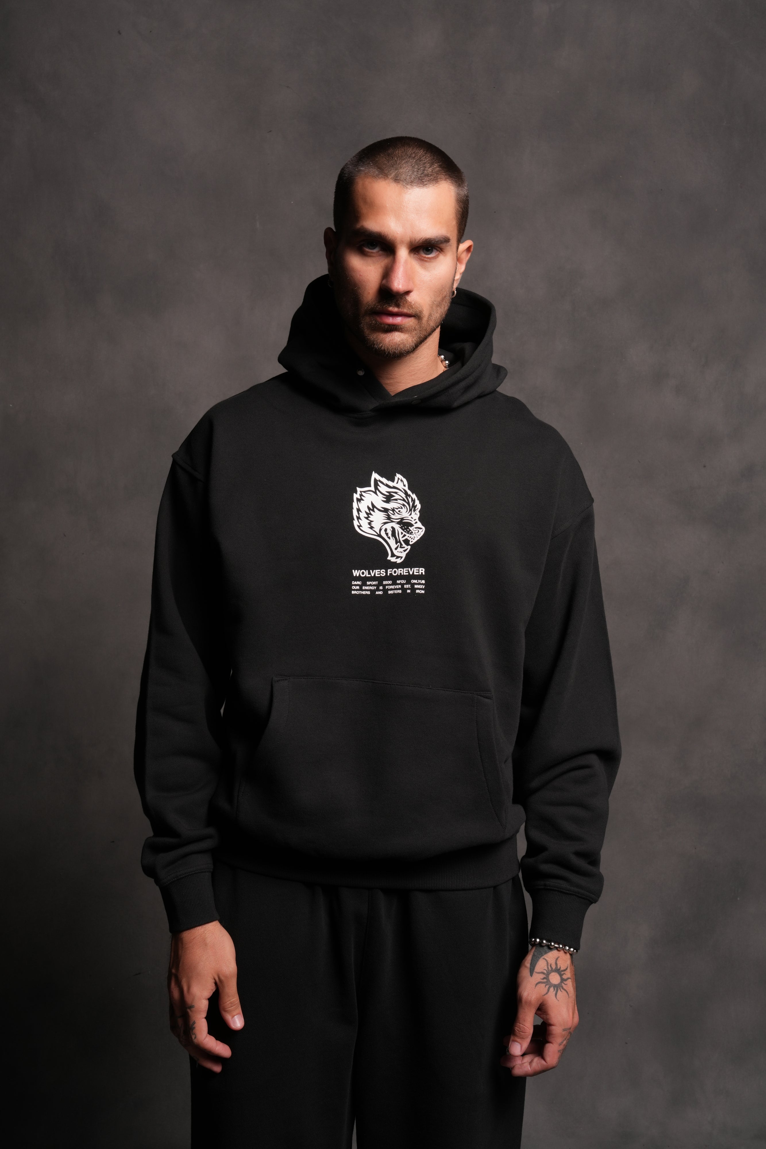 Wolves Have Your Back "Pierce" Hoodie in Black