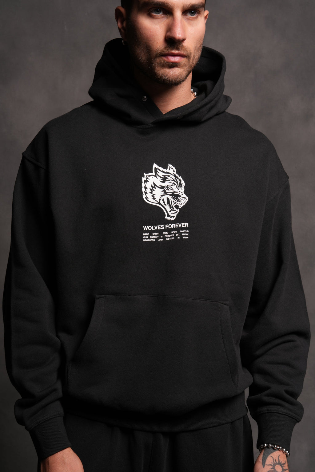Wolves Have Your Back "Pierce" Hoodie in Black