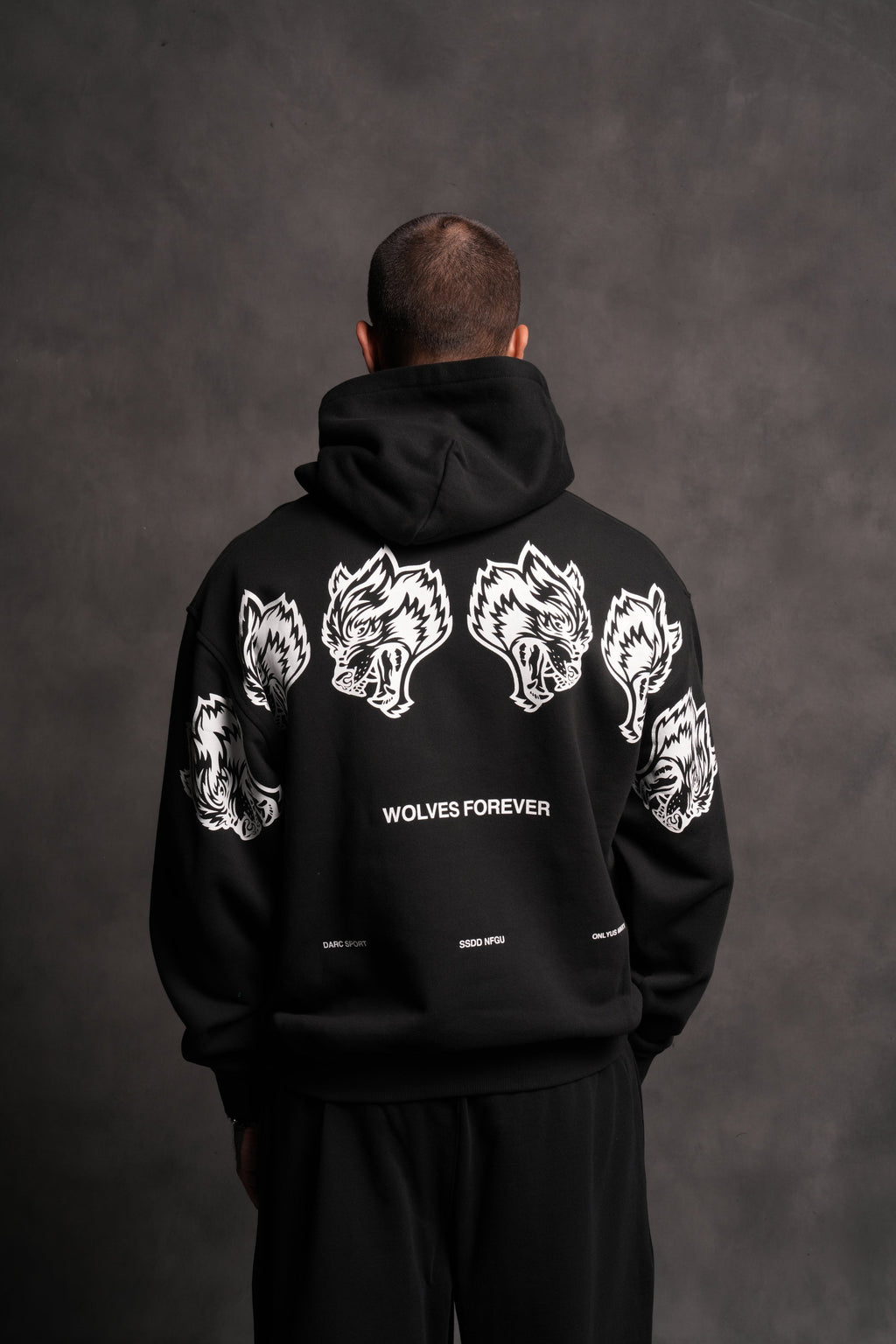 Wolves Have Your Back "Pierce" Hoodie in Black