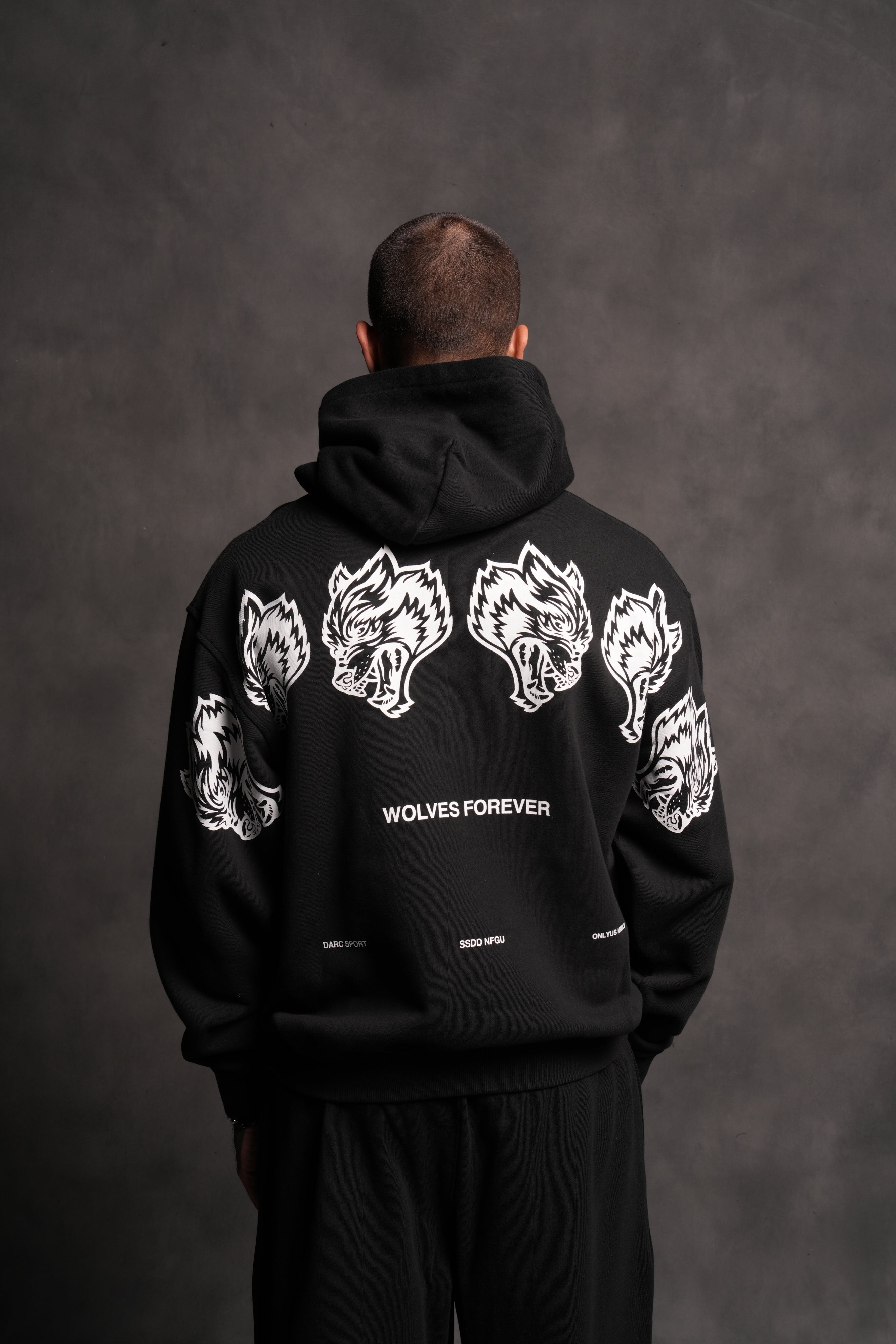 Wolves Have Your Back "Pierce" Hoodie in Black