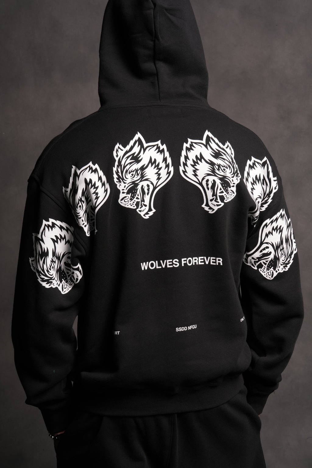Wolves Have Your Back "Pierce" Hoodie in Black