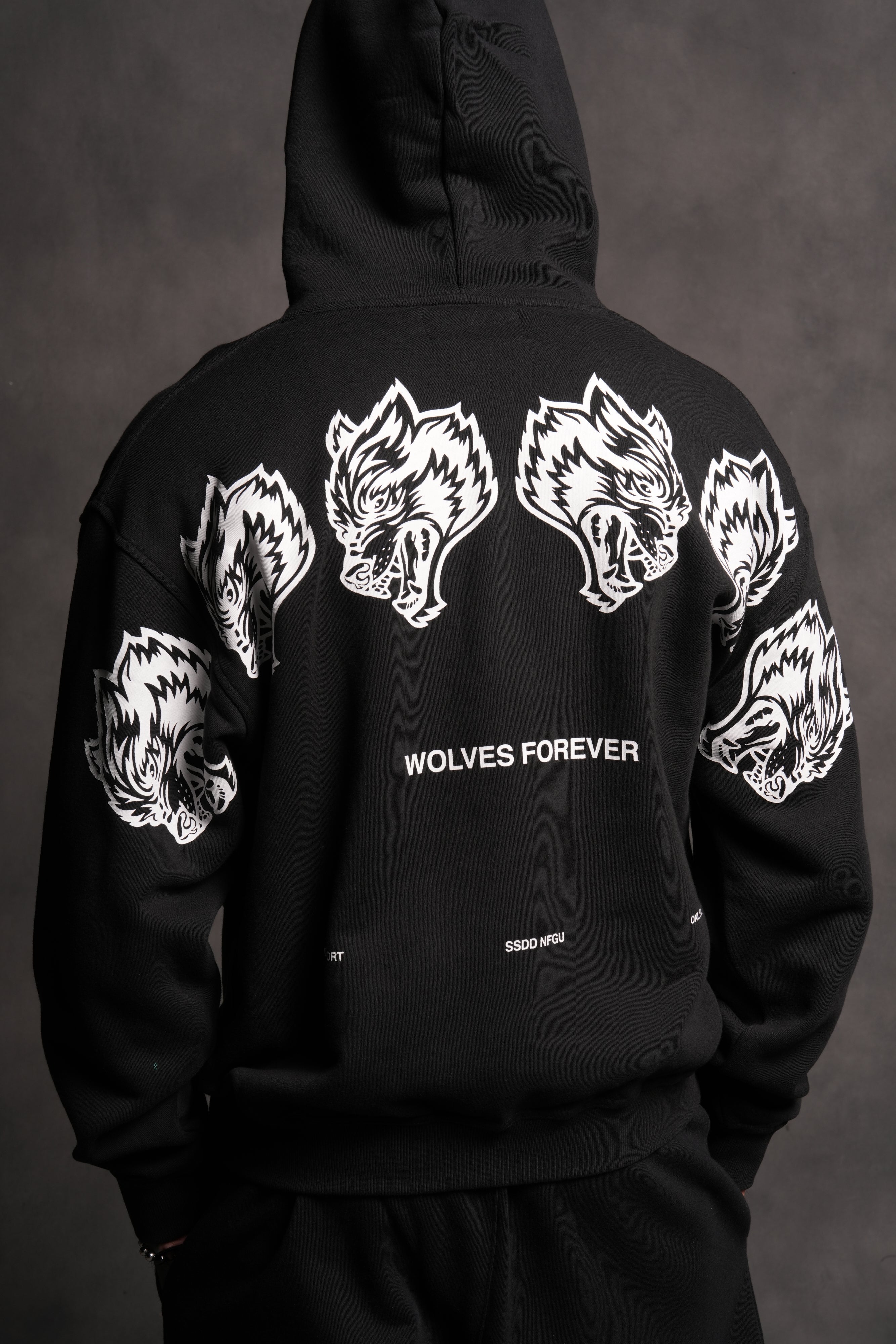 Wolves Have Your Back "Pierce" Hoodie in Black