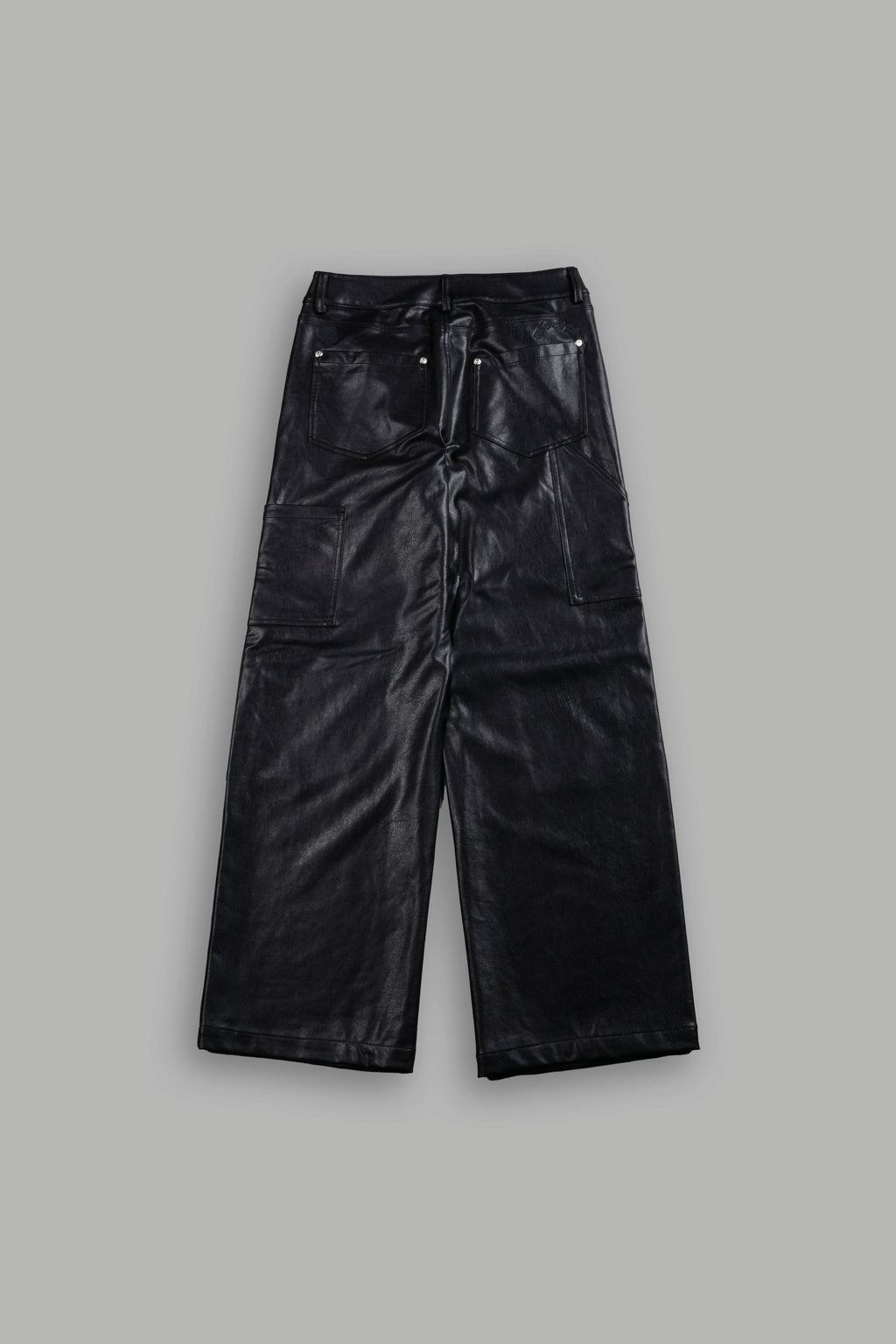 Wolf Chopper Ryder Faux Leather Pants in Black - imagem 4