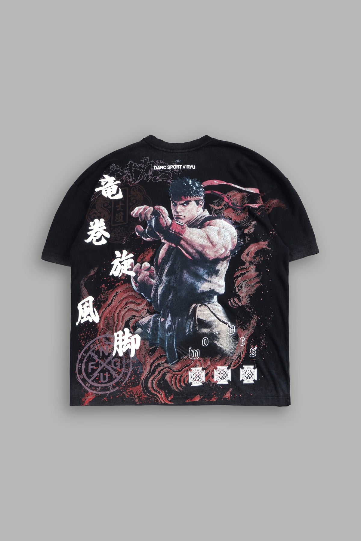 Dragon Rising Premium Oversized Tee In Black - imagem 1