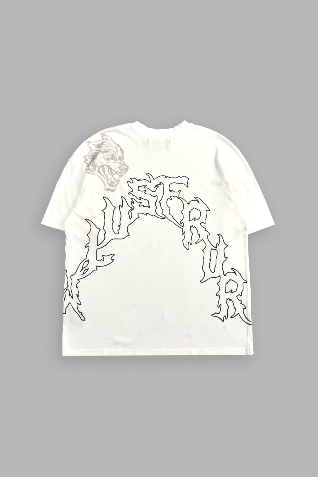 Night Blade Premium Oversized Tee In Cream