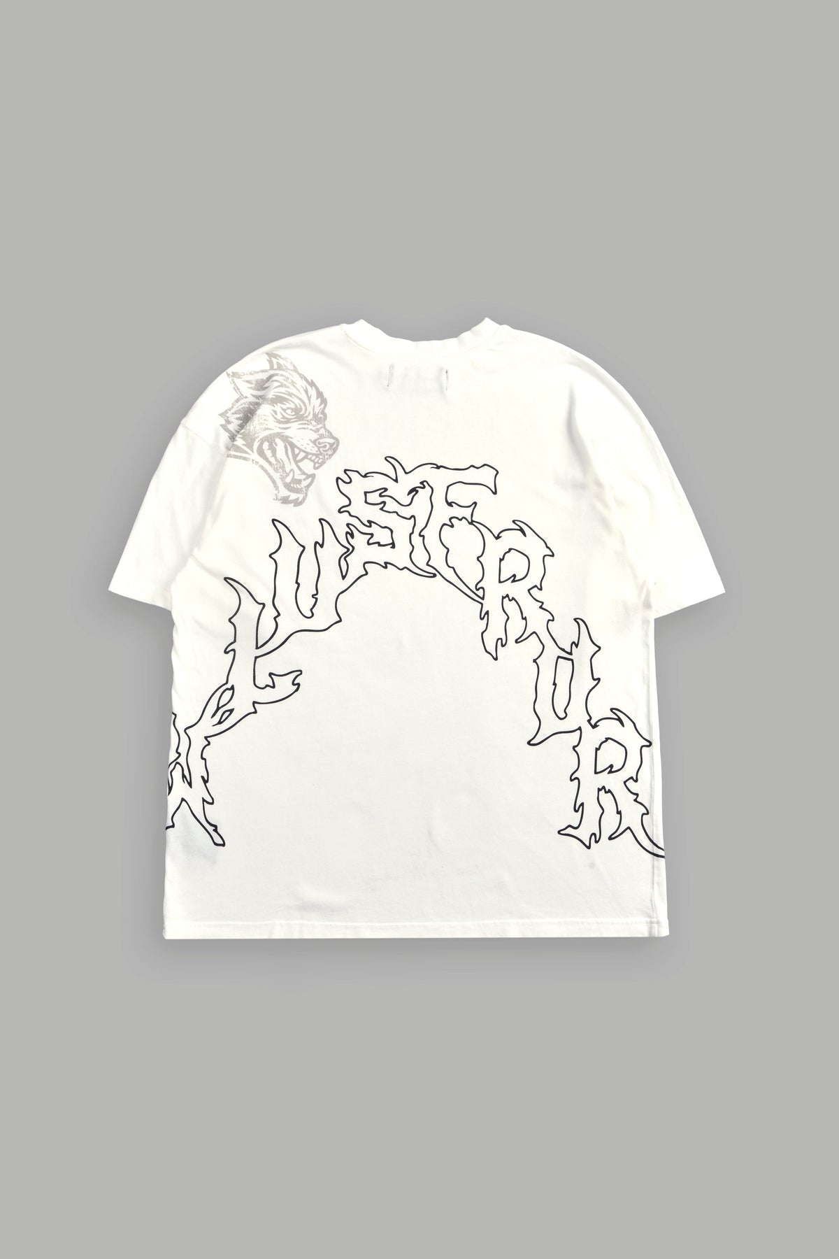 Night Blade Premium Oversized Tee In Cream