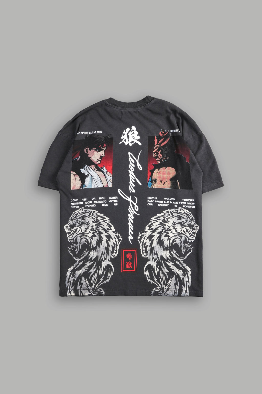 Ultimate Battle "Premium" Oversized Tee in Wolf Gray - imagem 1