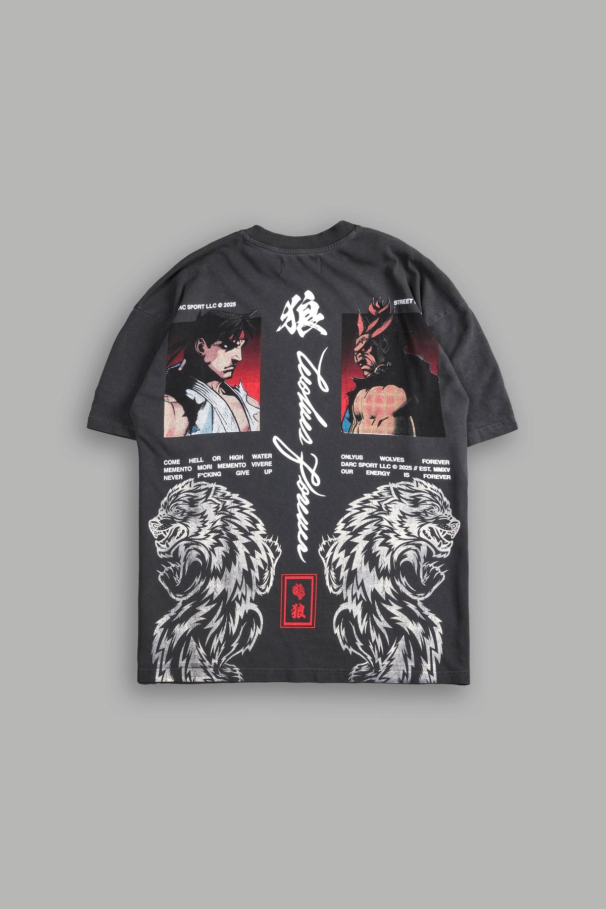 Ultimate Battle "Premium" Oversized Tee in Wolf Gray - imagem 1