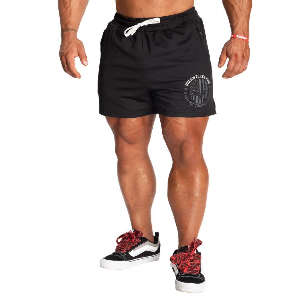R1 Mesh Shorts 4” - Black/White - imagem 3