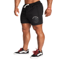 R1 Mesh Shorts 4” - Black/White - imagem 1