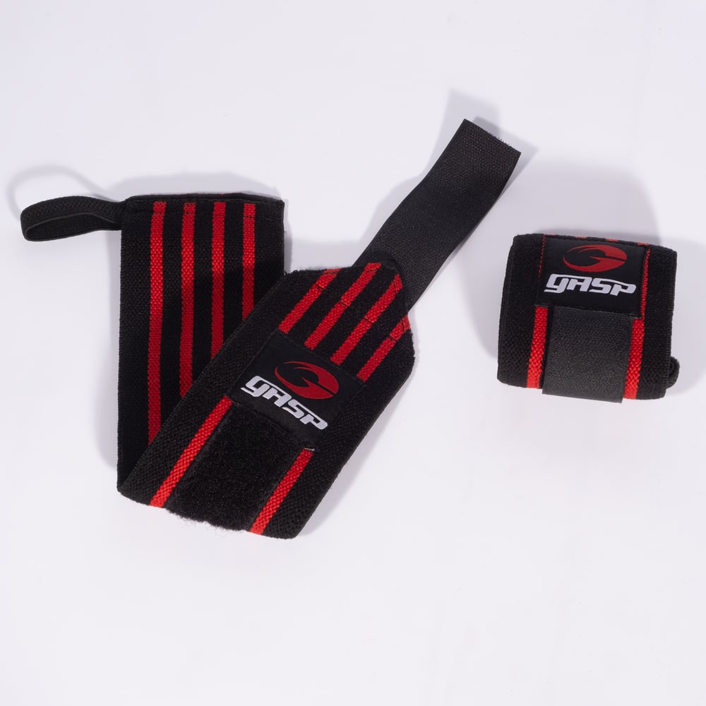 Hardcore Wrist Wraps - Black/Red - imagem 1