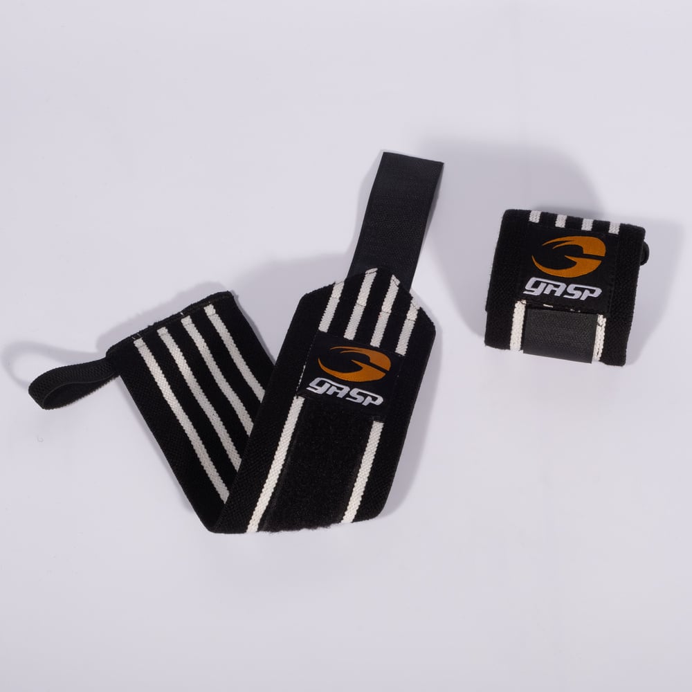 Hardcore Wrist Wraps - Black/White - imagem 1