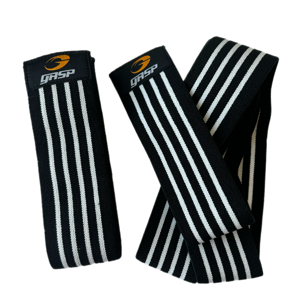 Knee wraps - Black/White - imagem 1