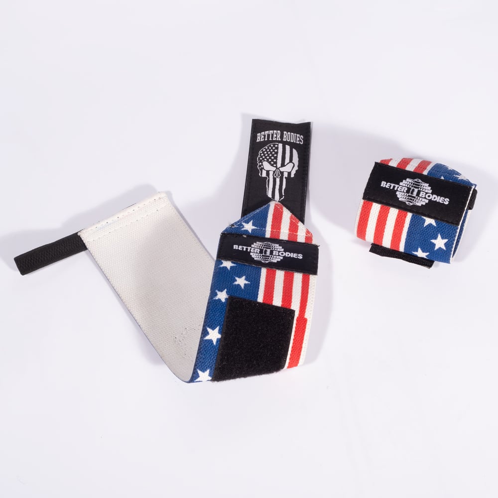 USA Flag Wrist Wraps — imagem 1