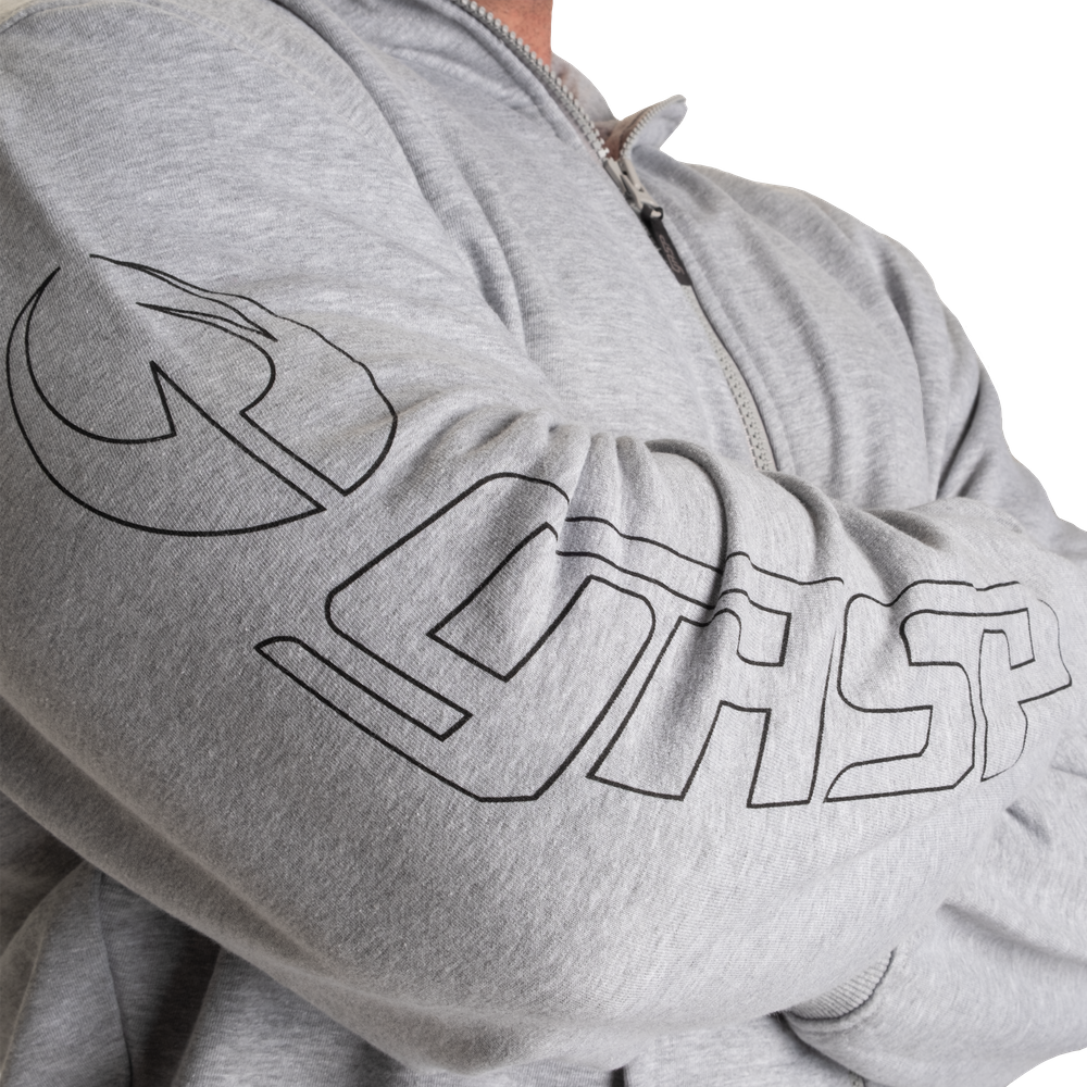 Classic Zip Hood - Light Grey Melange - imagem 5