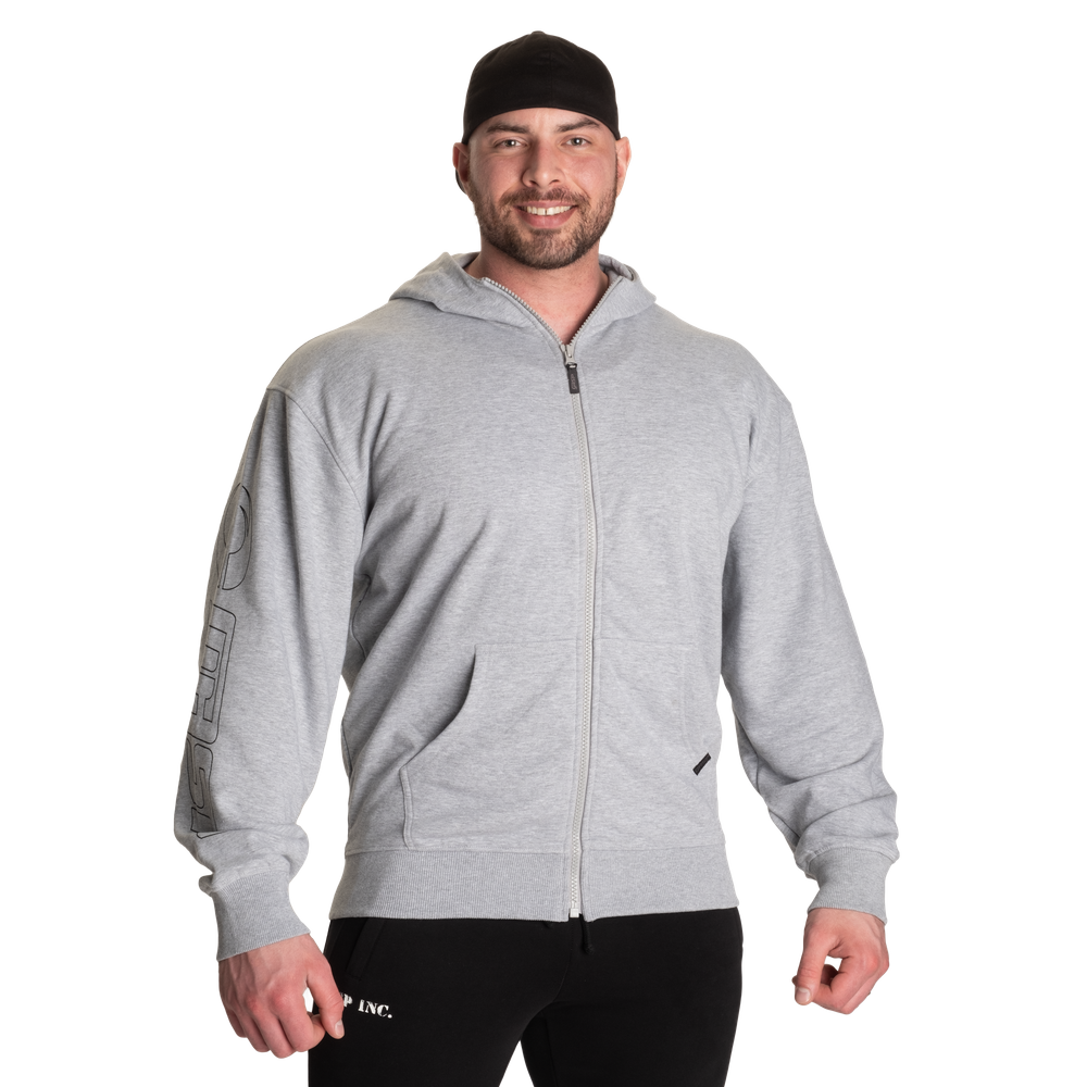 Classic Zip Hood - Light Grey Melange - imagem 1