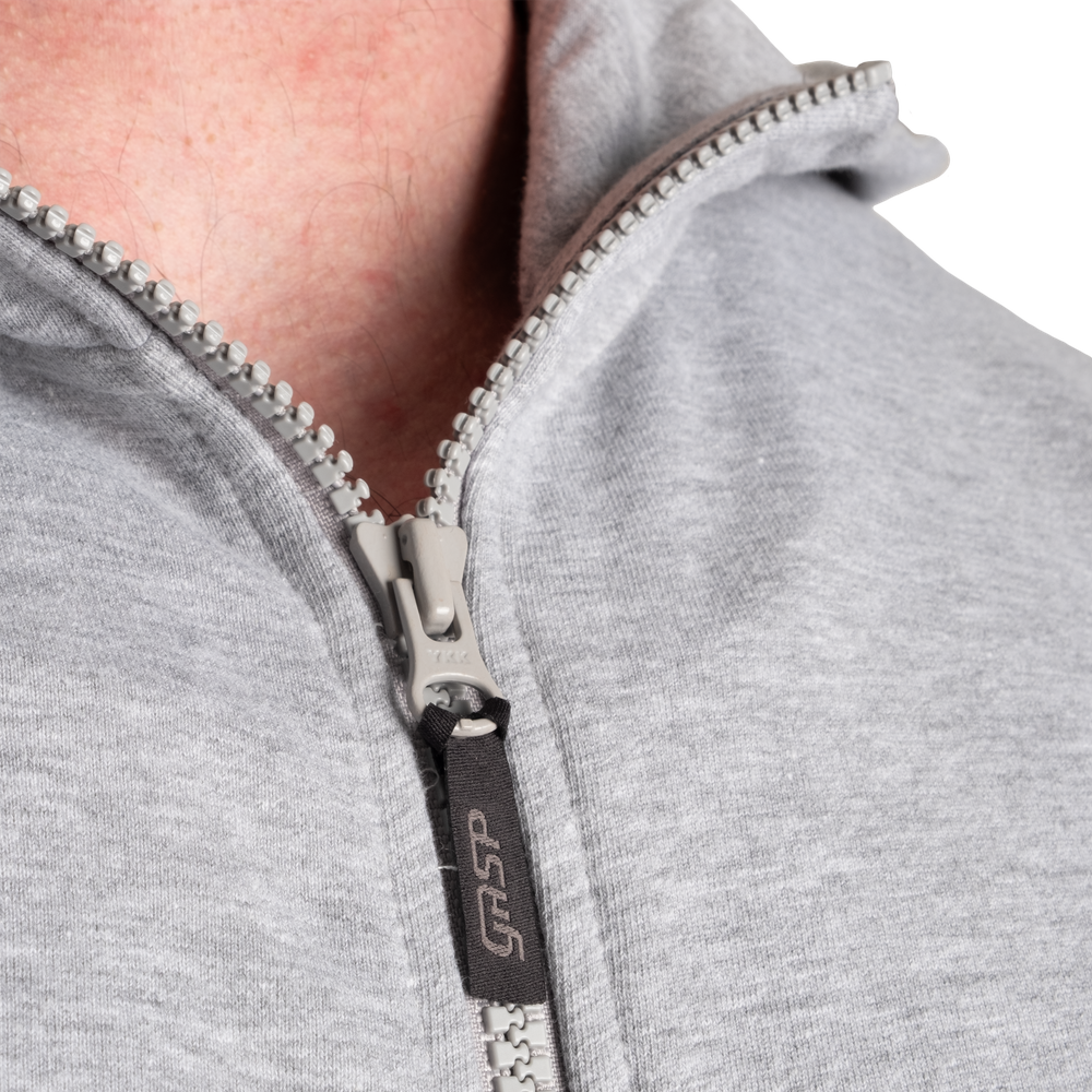Classic Zip Hood - Light Grey Melange - imagem 4