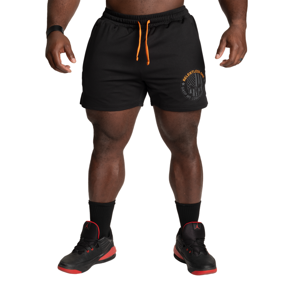 R1 Mesh Shorts 4” - Black/Orange - imagem 3