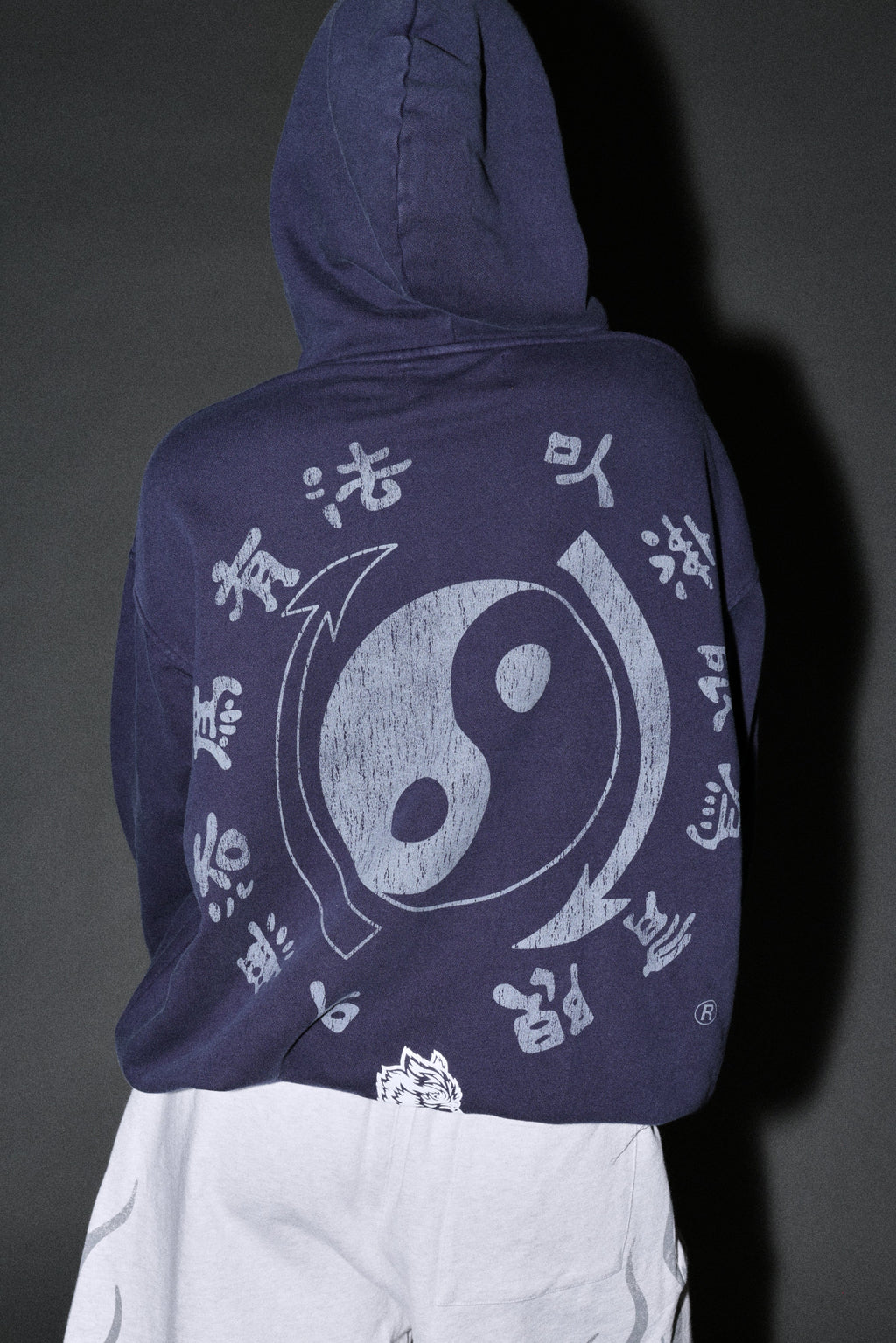 Bruce Lee Forever Pierce Hoodie in Navy — imagem 14