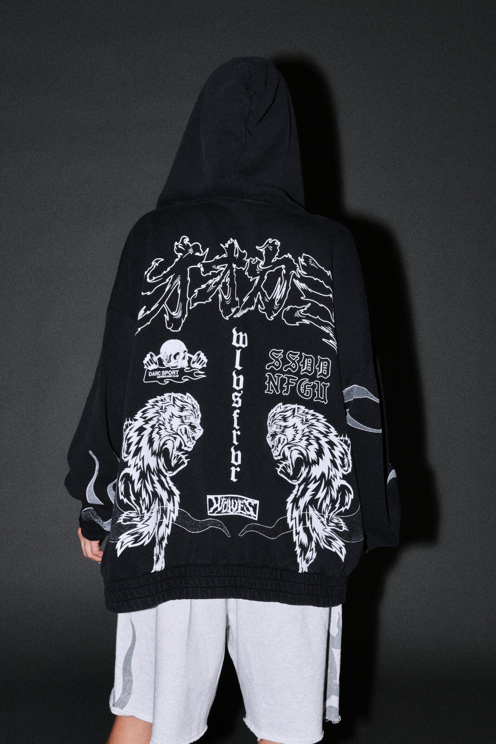 Our Code Chambers Zip Hoodie in Black — imagem 12