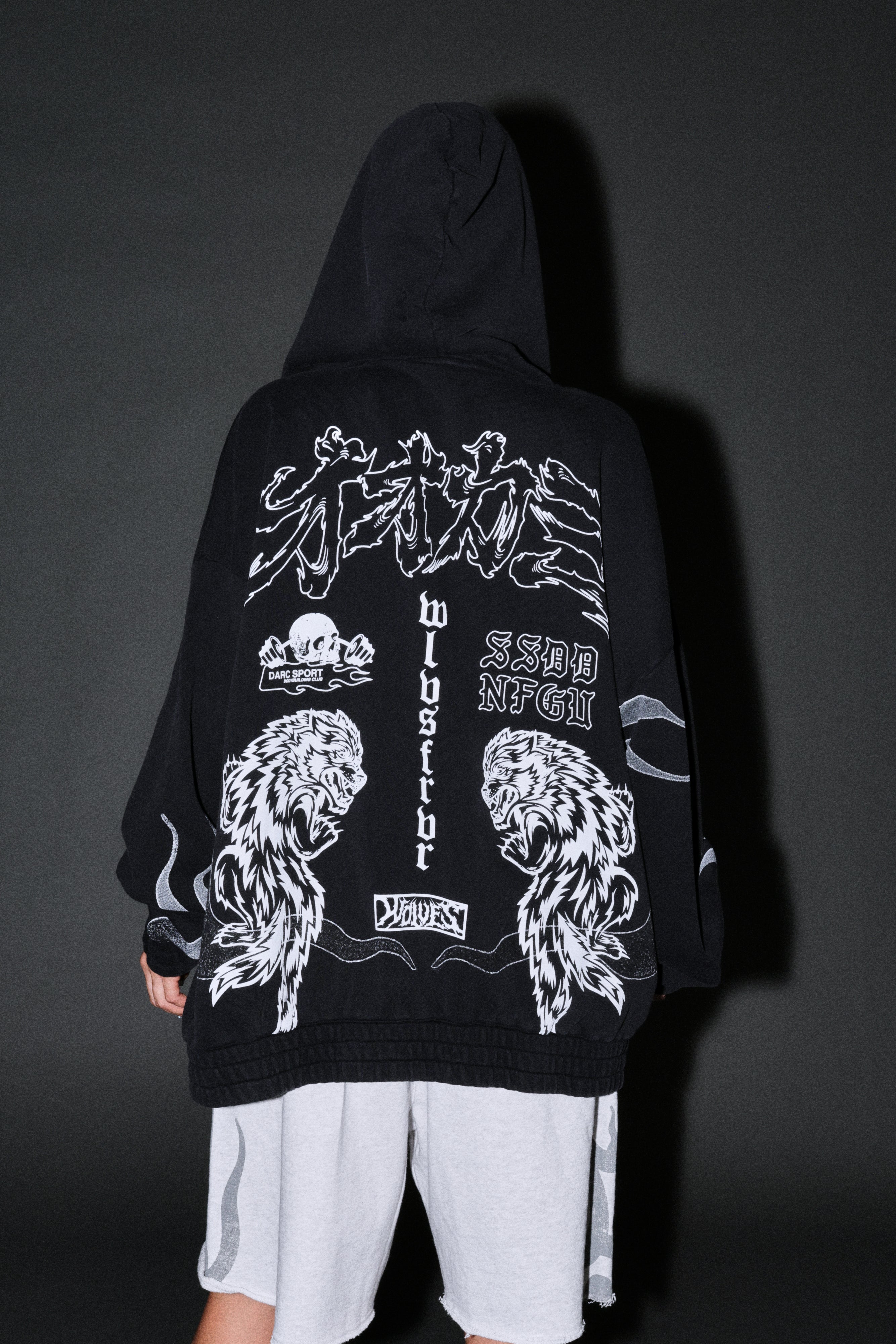 Our Code Chambers Zip Hoodie in Black — imagem 12