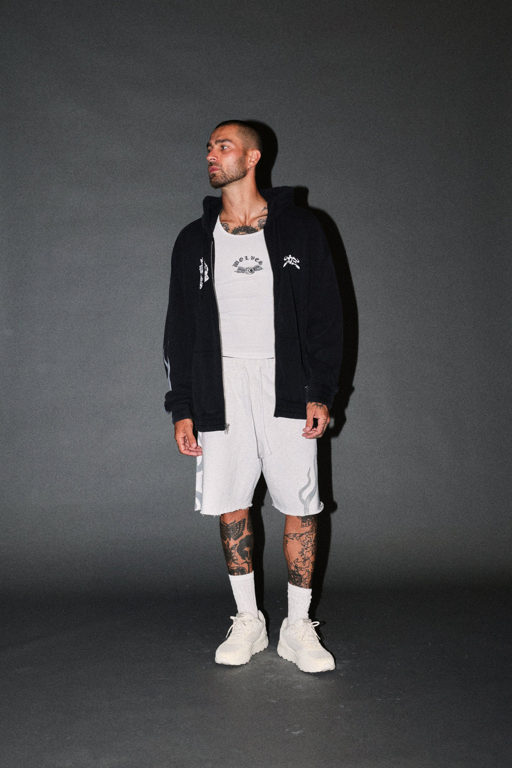 Our Code Chambers Zip Hoodie in Black — imagem 7