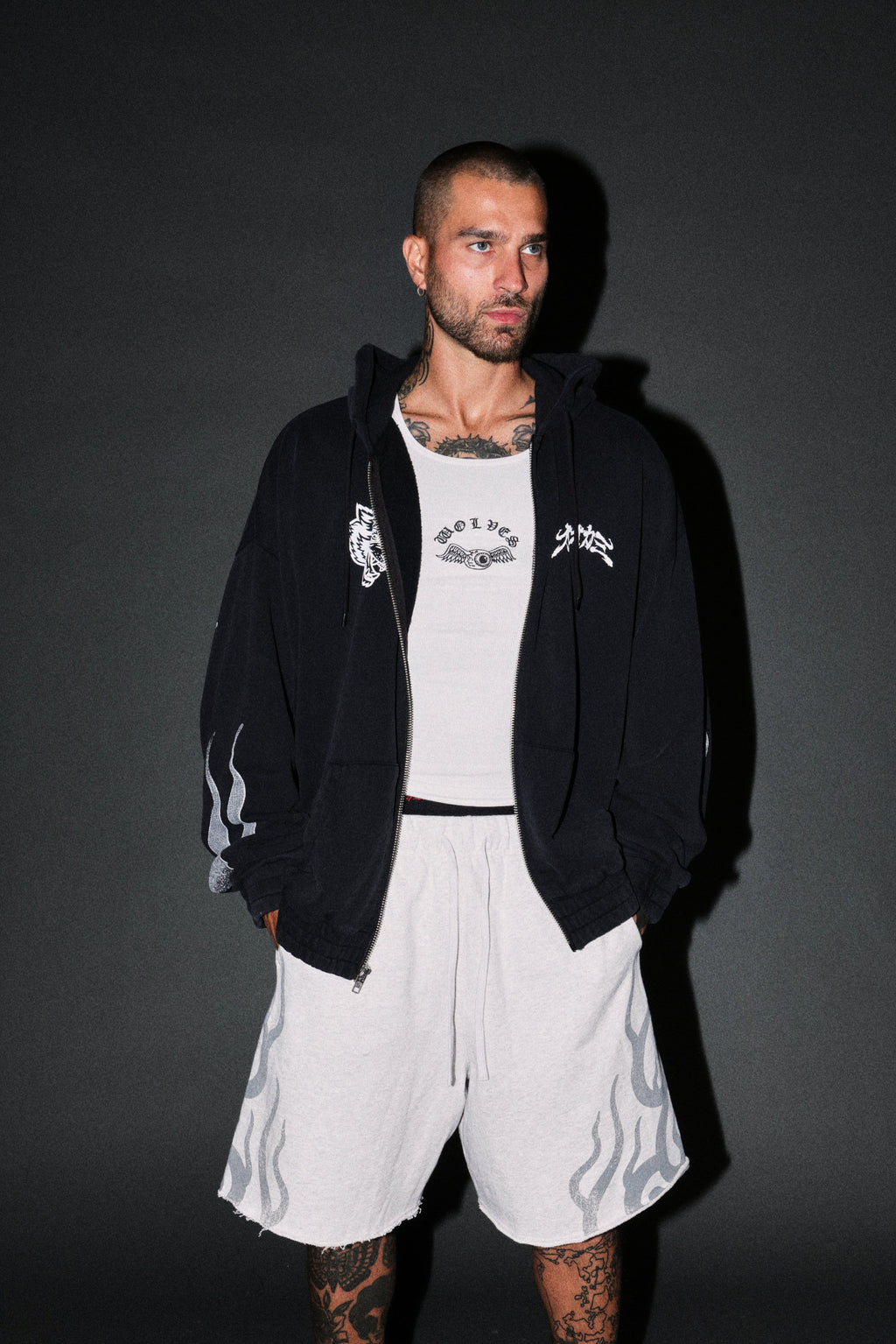 Our Code Chambers Zip Hoodie in Black — imagem 5