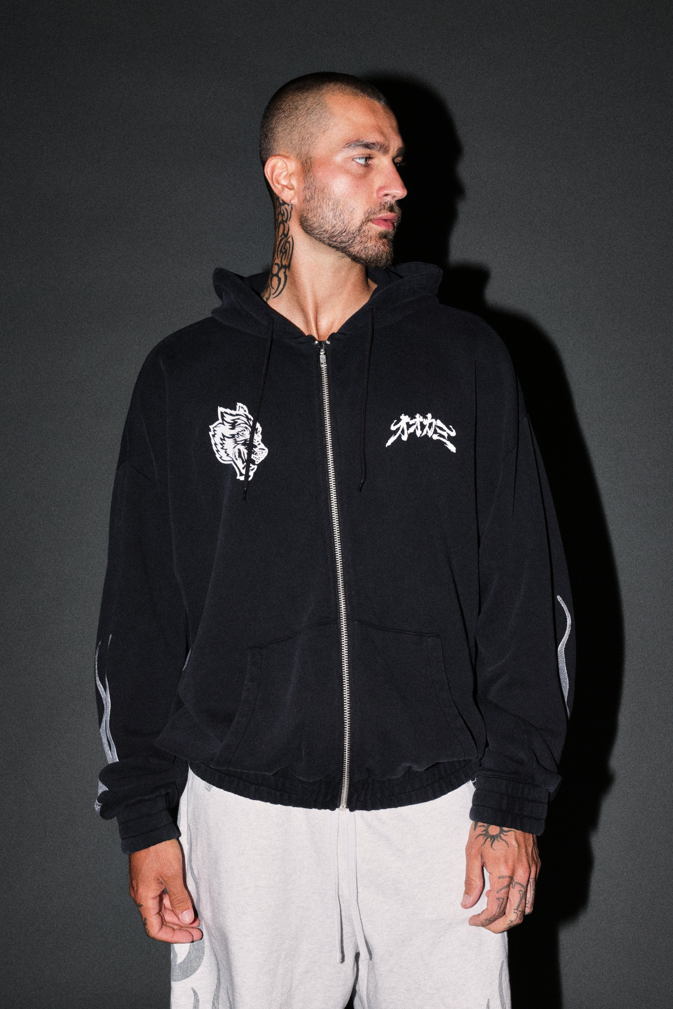 Our Code Chambers Zip Hoodie in Black — imagem 2