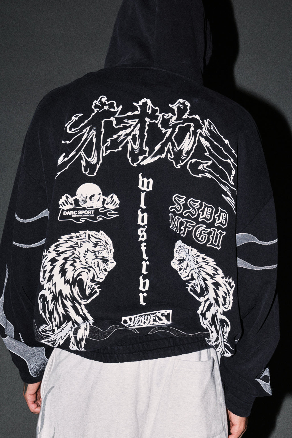 Our Code Chambers Zip Hoodie in Black — imagem 10