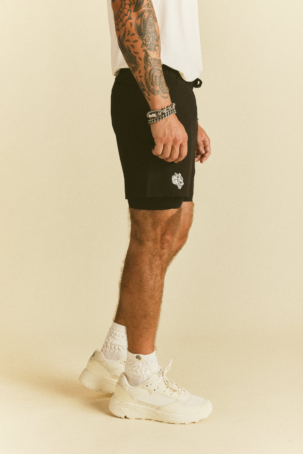 Forever Mark Compression Shorts in Black — imagem 3