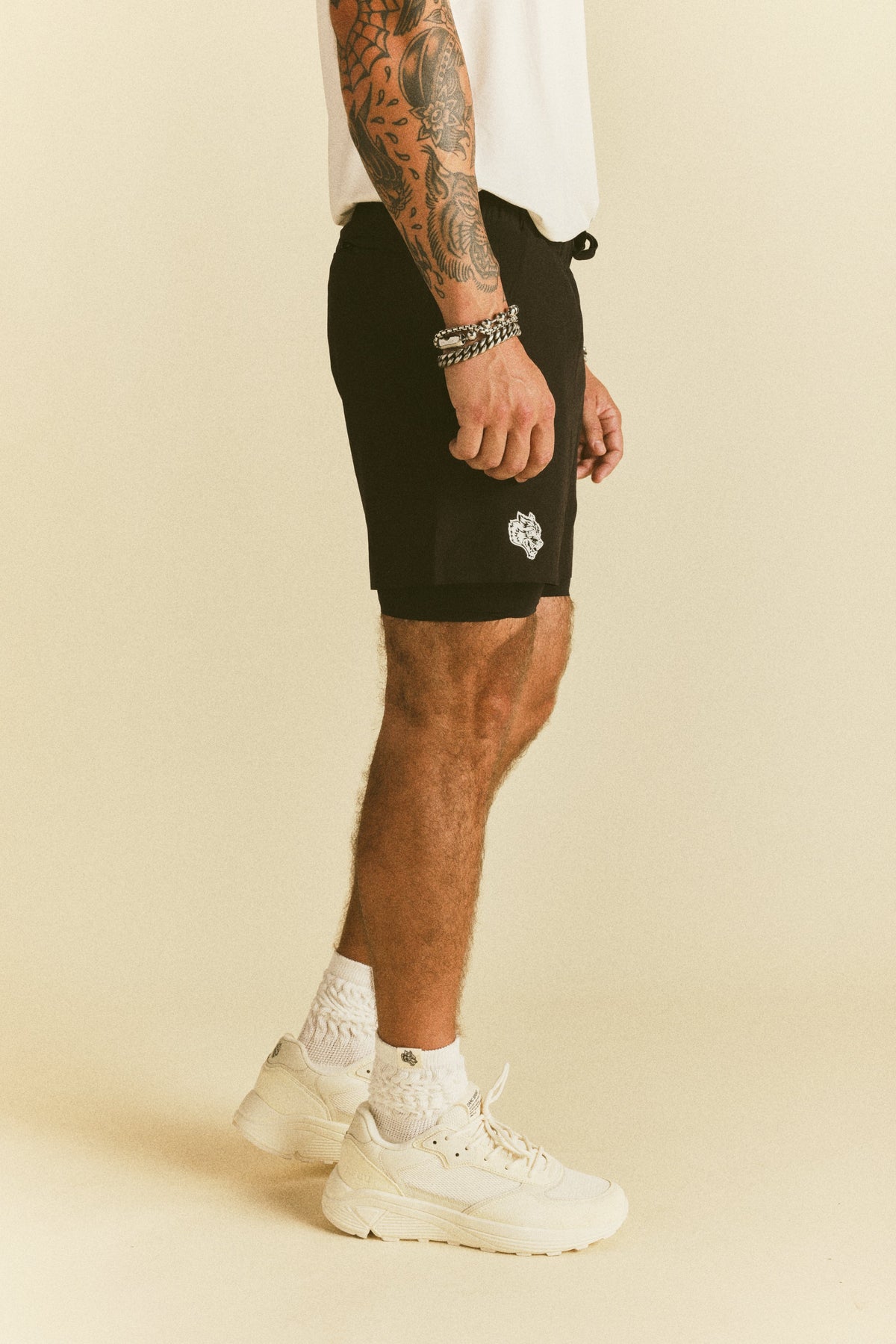 Forever Mark Compression Shorts in Black — imagem 3