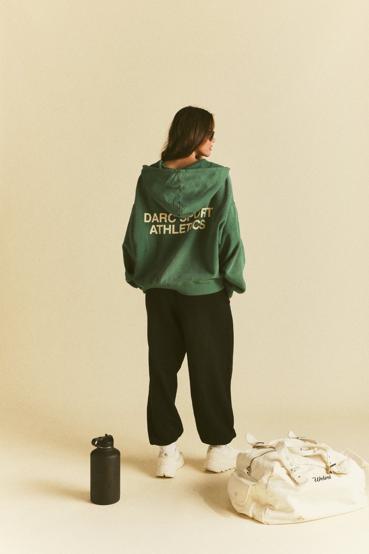 "Darco" Double Zip Hoodie in Sierra Pine Sun Fade — imagem 12