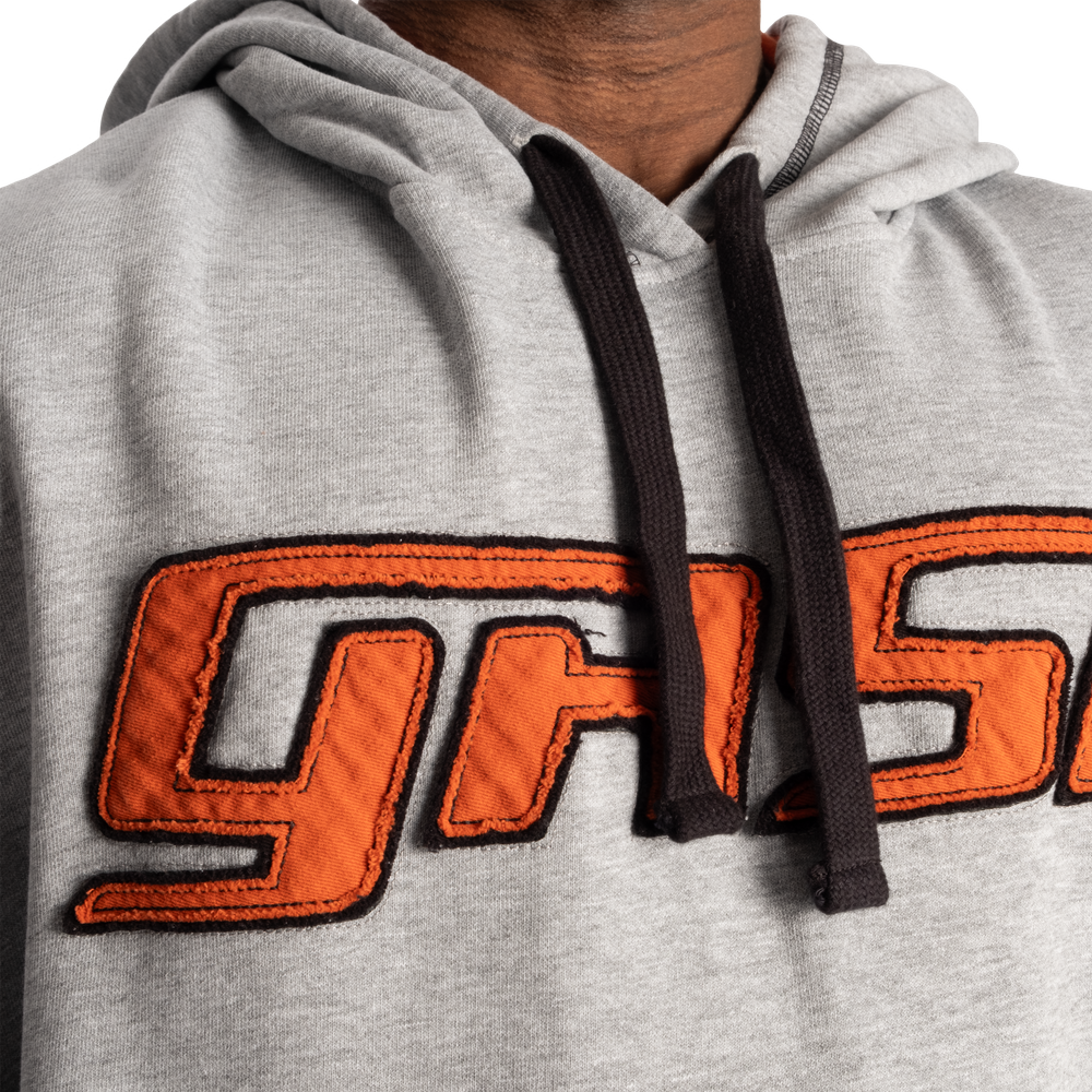 Gasp Hood Sweater - Light grey melange/flame - imagem 4