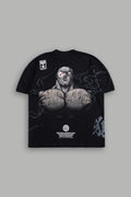 Jack Hanma "Side By Side" Series Premium Oversized Tee in Black — imagem 1