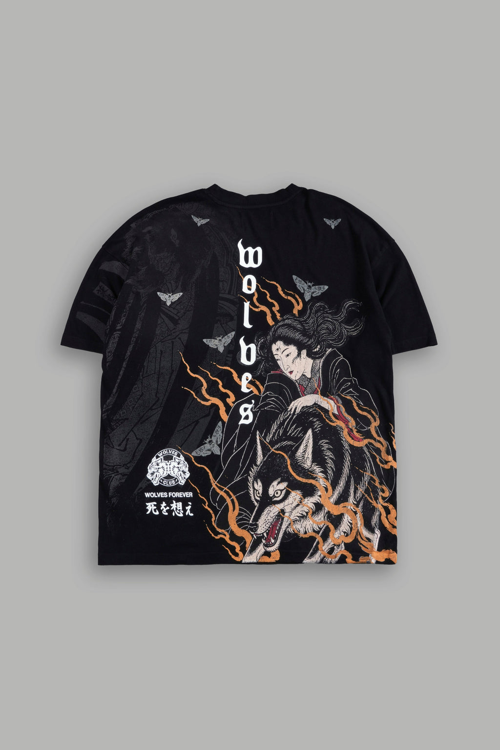Darc Yokai Premium Oversized Tee in Black Sun Fade — imagem 1